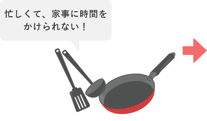 忙しくて、家事に時間をかけられない！